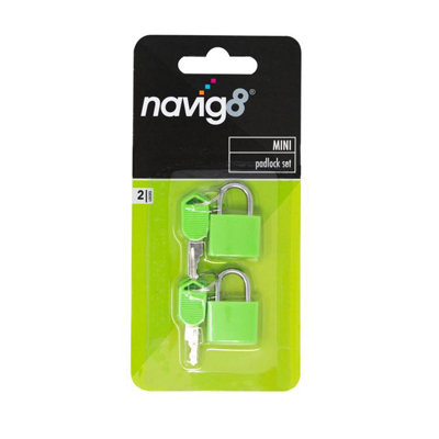 Navig8 Mini Padlock Set 2pk One Colour (One Size)