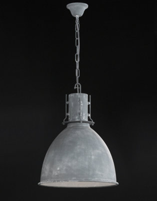 Navigare Montana Stone Grey Pendant A Rugged Industrial Look To This Quality Pendant With Chain And Concrete Design