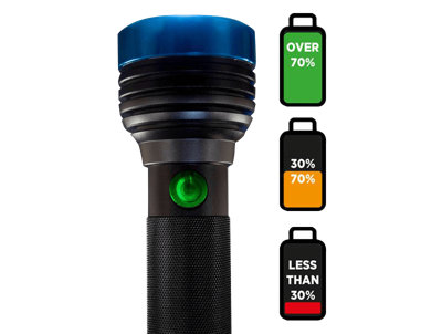 Navigator 1100 Lumen, Battery Powered LED Torch with Brightness Memory Feature
