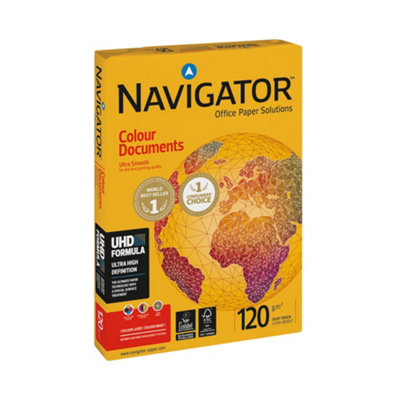 Navigator Colour Documents Paper 120gsm A4 White Pack of 250 Sheets