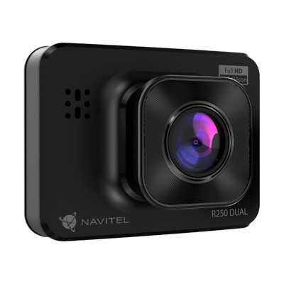 NAVITEL R250 Dual Dash Cam - Full HD Front & Rear Cameras with Built-in 2 Inch Screen