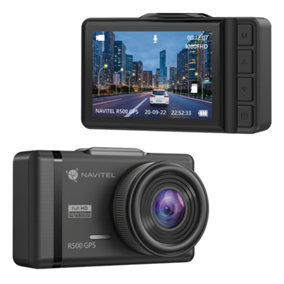Navitel R500 GPS Front Facing Dash Cam with GPS Informer and Digital Speedometer