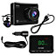NAVITEL R9 Dash Cam - Full HD Front and Rear Camera with Built-in GPS and Speedometer