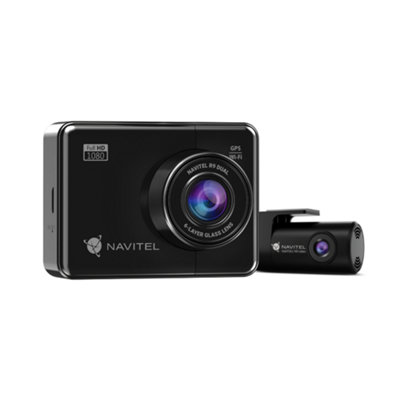 NAVITEL R9 Dual Dash Cam - Full HD Front and Rear Cameras with Wi-Fi and GPS