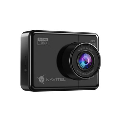 NAVITEL R9 Dual Dash Cam - Full HD Front and Rear Cameras with Wi-Fi and GPS