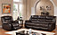 Navona Leather Recliner Sofa Brown 3 & 2