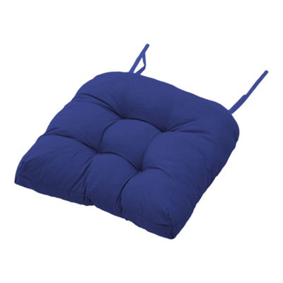 Navy Blue 2 Pcs Garden Polyester Chair Cushions Seat Pads Cushion Patio Seat Pads for Outdoors