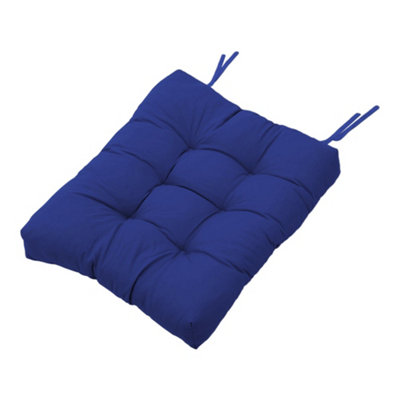 Navy Blue 2 Pcs Garden Polyester Chair Cushions Seat Pads Cushion Patio Seat Pads for Outdoors