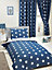 Navy Blue and White Stars Junior Duvet Cover and Pillowcase Set