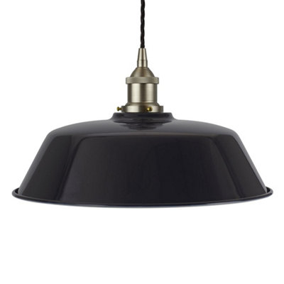 Navy glass deals pendant light