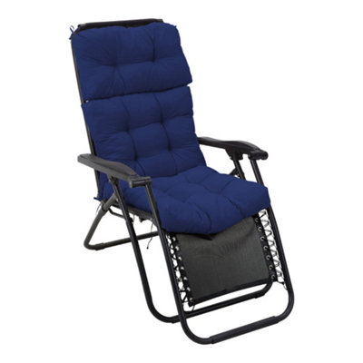 Navy Blue Garden Polyester Patio Chair Cushions Bench Seat Pads Cushion for Outdoors