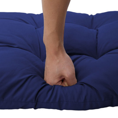 Navy Blue Garden Polyester Patio Chair Cushions Bench Seat Pads Cushion for Outdoors