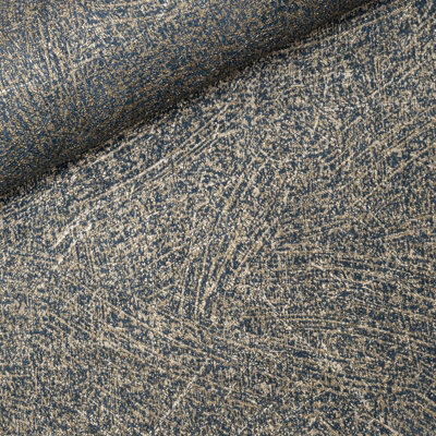 Navy Blue Gold Wallpaper Metallic Textured Gold Shimmer Paste The Wall Vinyl