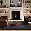 Navy Blue Luxury Plush Soft Pile Living Area Rug 160cm X 230cm