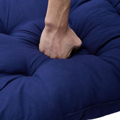Navy Blue Outdoor Garden Sofa Cushion Chair Lounger Cushions Patio Seat Pads With Ties
