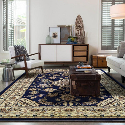 Navy Blue Sherborne Rug - Indiana - 120x170cm (4'x5'8