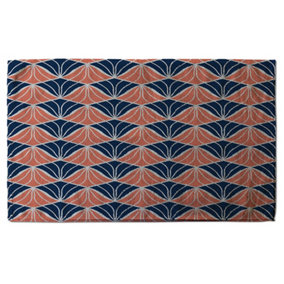 Navy & Pink Geometric Shells (Bath Towel) / Default Title