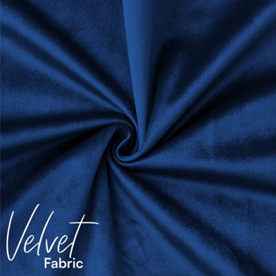 Navy Plain Filled Cushion Pair Luxury Velvet Cushion Cover Pack Of 2 Indoor/Outdoor Cushions