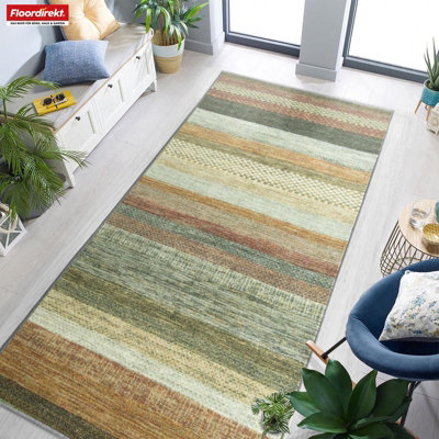 Naxos Polyamide Carpet Runner Non Slip Easy Clean Hardwearing Kitchen ...