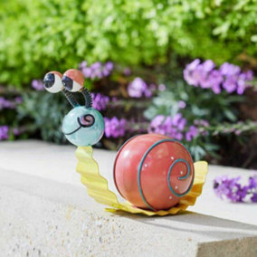 nazee Snail Large Cute Bright Decorative Indoor Or Outdoor Garden Wall Art