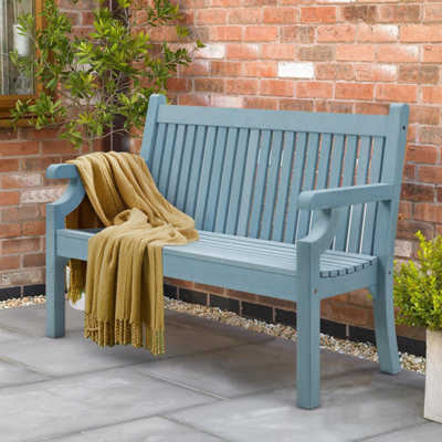 NBB Outdoors Winawood Sandwick 2 Seater Bench Blue L 121 X W 60.4 X H 93.5 DIY at B Q