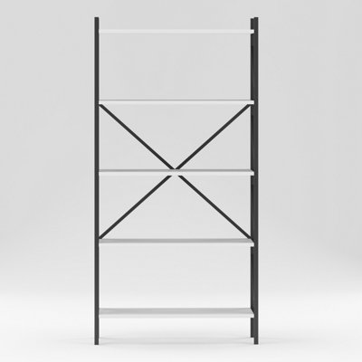 NEAT-LIB-A Bookcase with shelves and metal frame