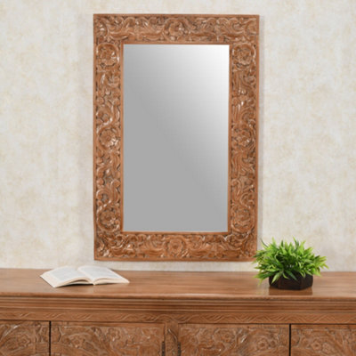 Nebulla Mango Wood Large Mirror