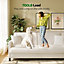 Neche 2 Seater Couch, Teddy Velvet Loveseat Sofa with Extra Deep Seats - Off White