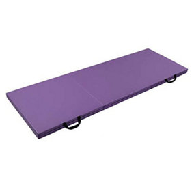 Neche 6FT Folding Home Gym Mats,5cm(2") Thick Foam Gymnastic pad - Purple