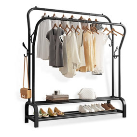 Neche Garment Rack Free standing Clothes Hanger - Black