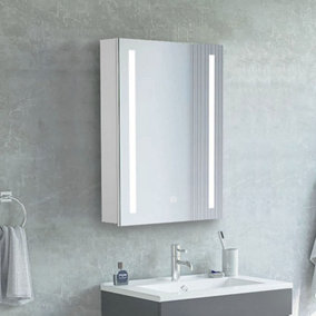 Neche LED Light Bathroom Mirror Cabinet - 450mm x 600mm