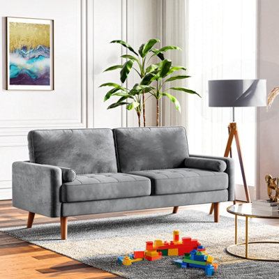 Modern deals velvet loveseat