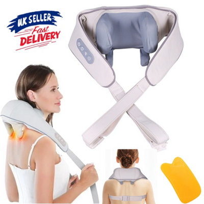 Neck And Shoulder Massager, Shiatsu, Kneading With Heat And 2 Modes