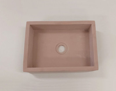 NEDEVDESIGN MINI Bathroom Concrete Basin - Essential Collection - Pink Price Comparisons | Compare The Build