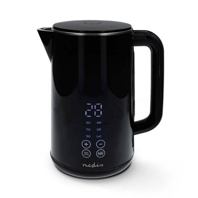 Nedis 1.7L Kettle Variable Temperature Fast Boil Keep Warm Function 360 ...