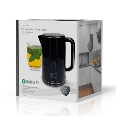 Nedis 1.7L Kettle Variable Temperature Fast Boil Keep Warm Function 360 ...