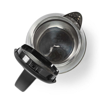 Nedis 1.7L Stainless Steel Kettle with Boil Dry Protection & Auto Shut Off
