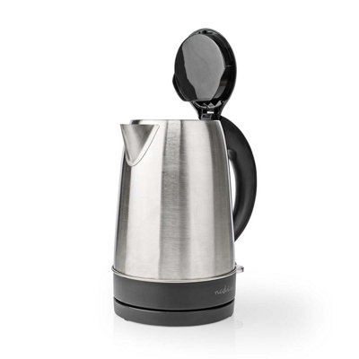 Nedis 1.7L Stainless Steel Kettle with Boil Dry Protection & Auto Shut Off