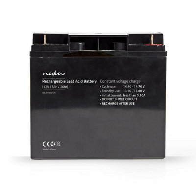 Nedis 12v 17Ah 20HR Mobility Scooter Jump Starter Battery 167mm x 181mm x 77 mm