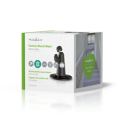 Nedis CCTV Robust Security Camera Wall Mount Bracket, Adjustable Indoor ...