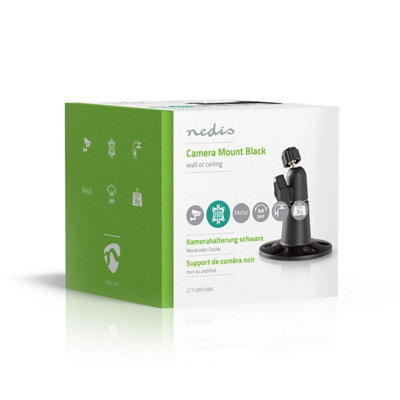 Nedis CCTV Robust Security Camera Wall Mount Bracket, Adjustable Indoor ...