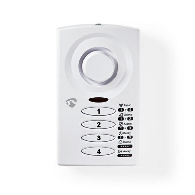 Nedis Door Entry Alarm, 3 Modes with Chime and Panic Settings ...