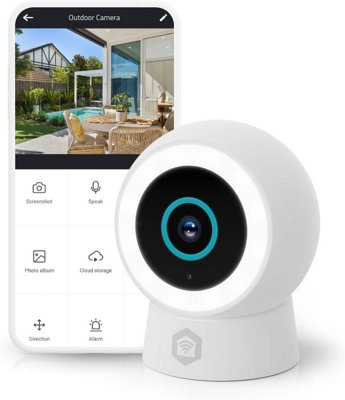Nedis Smart Wi-Fi Outdoor Camera, 3MP 1296p, AI Detection, Colour Night ...