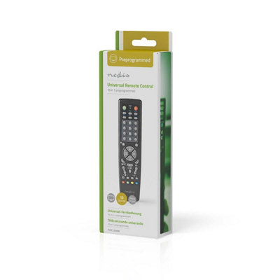 Nedis Universal Remote Control 10 Devices, Preprogrammed with Over 250 ...