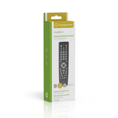 Nedis Universal Remote Control 10 Devices, Preprogrammed with Over 250 ...
