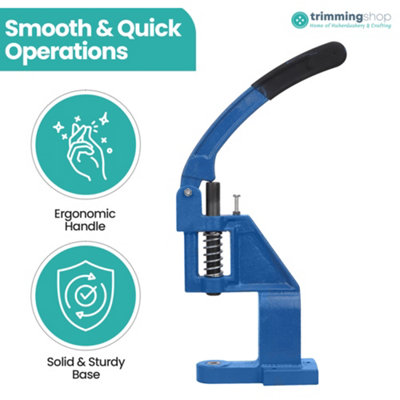 Neel Blue 18mm Fabric Button Maker Set, Blue Hand Press Machine with ...
