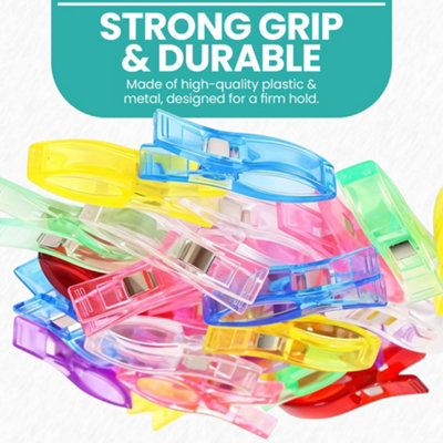 Neel Blue 20pcs Sewing Clips, Plastic Fabric Clip