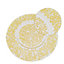 Neel Blue Charger Plates for Table Decoration - Royal Gold Design - Pack of 6