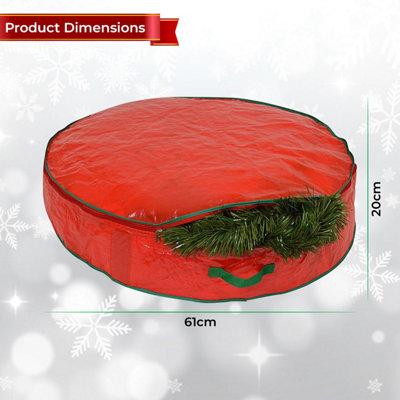 Neel Blue Christmas Storage Bag - Red - 61cm x 20cm