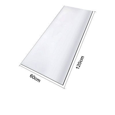 Neel Blue Clear Plastic Table Cover, Acrylic Transparent Table Protector, 60cm x 120cm
